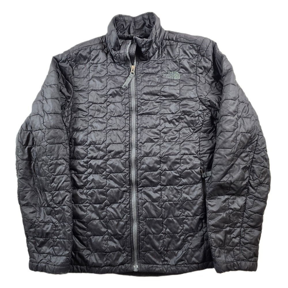 The North Face Thermoball Jacket Boys Medium Black Nylon Quilted Puffer